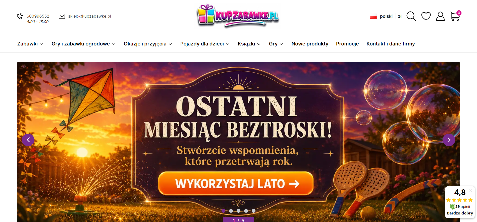 Czym różni się dobry sklep z zabawkami online od marketplace'u z przypadkową ofertą?