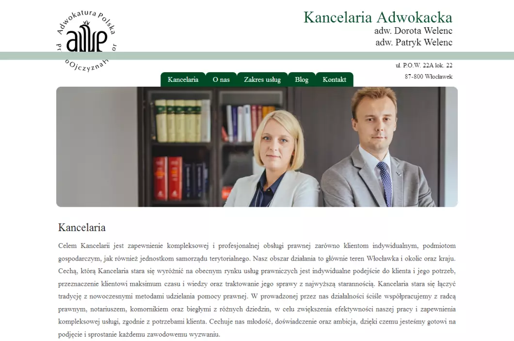 Kancelaria Adwokacka Adwokat Welenc - zrzut ekranu