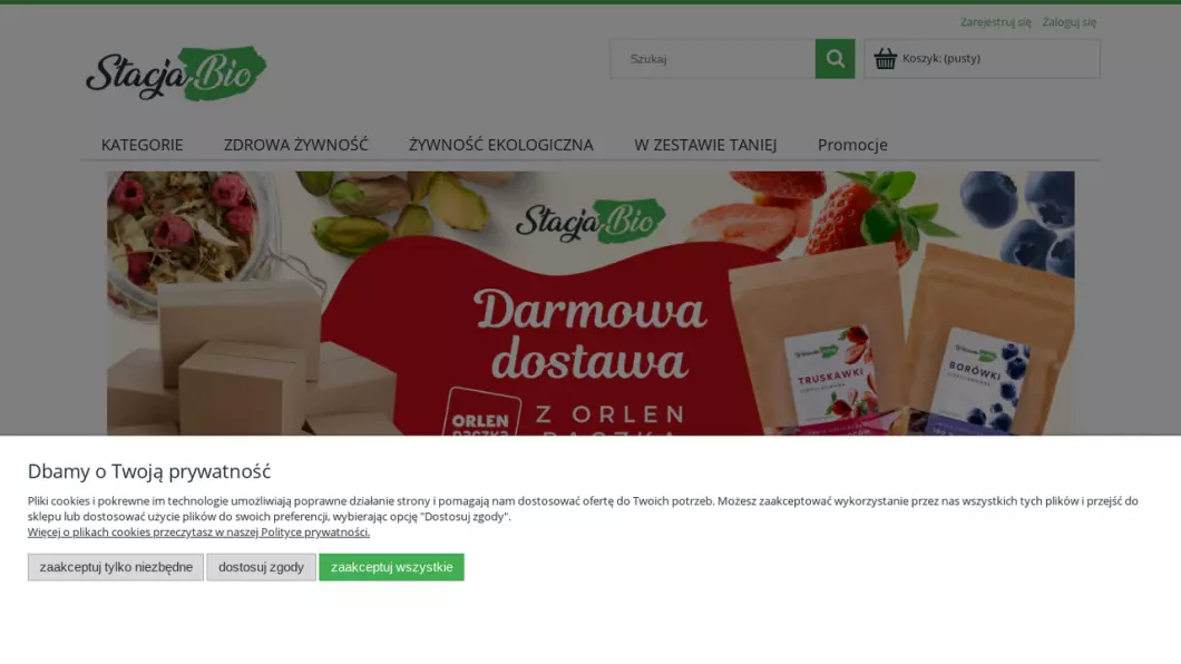 Sklep ze zdrową żywnością - Stacja Bio - zrzut ekranu