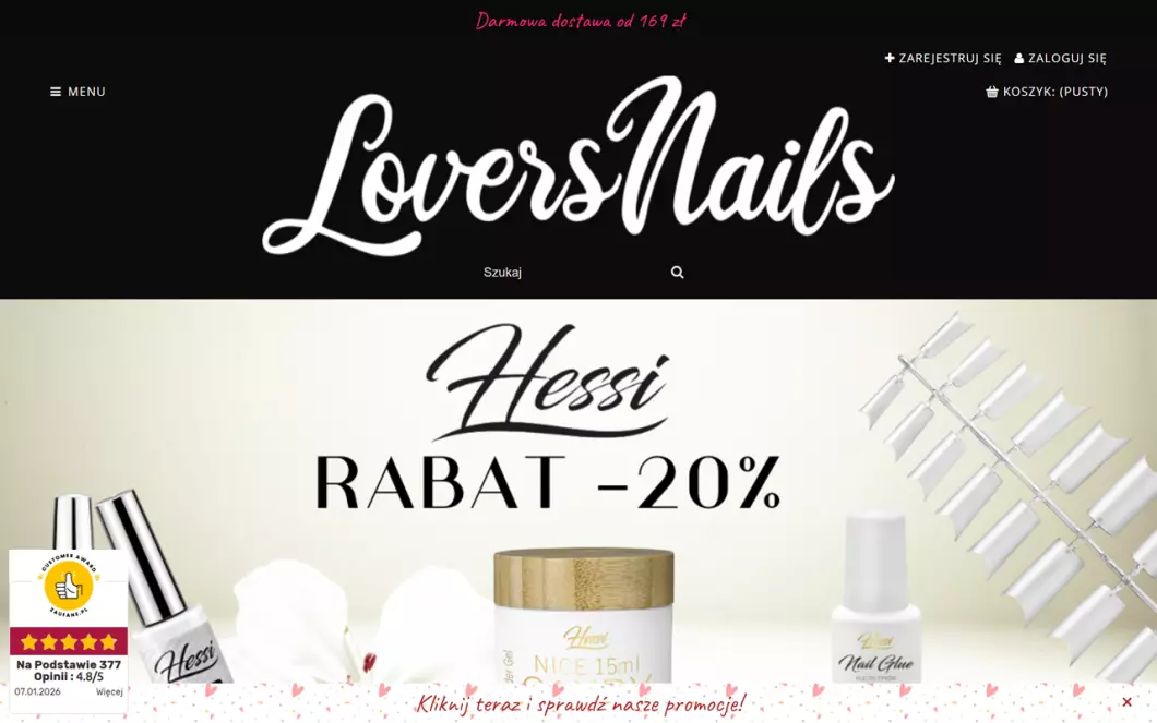 LoversNails - zrzut ekranu