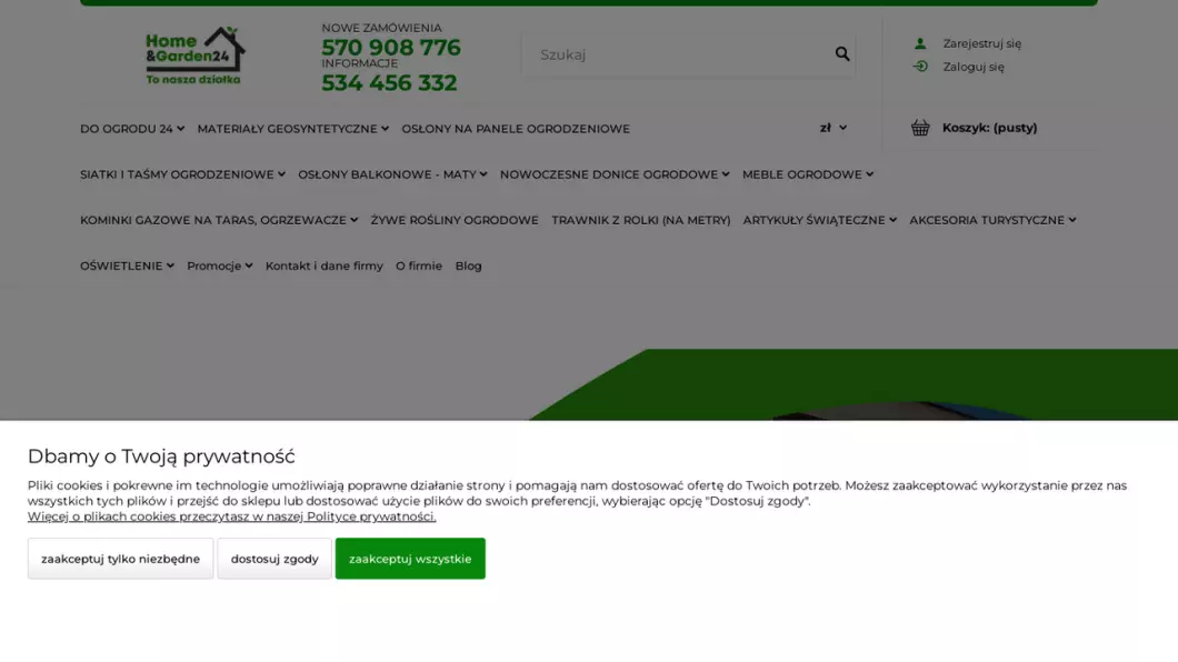 Akcesoria ogrodowe | Sklep internetowy HomeAndGarden24 - zrzut ekranu