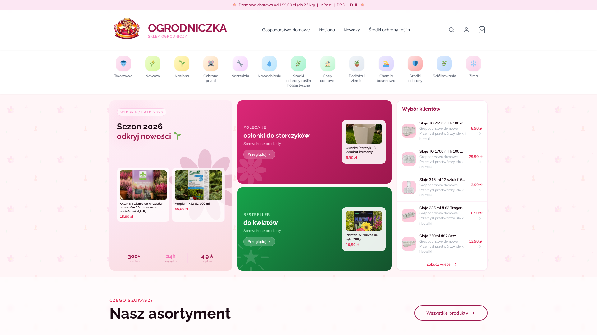 Ogrodniczka Sklep Ogrodniczy - zrzut ekranu